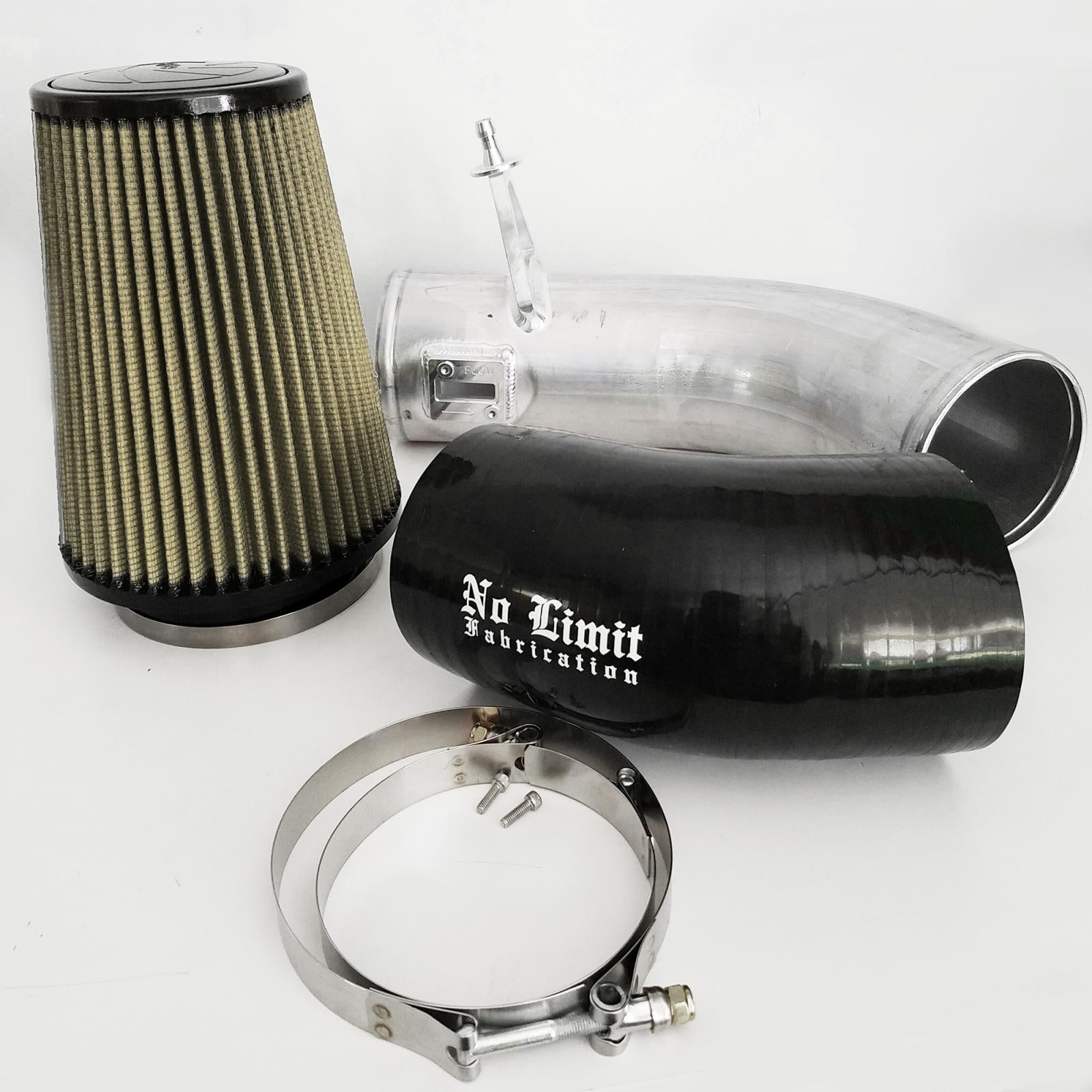 No Limit Fab 67CAIRP17 Raw Cold Air Intake w/ PG7 Filter | 2017-2022 Ford F250/F350 6.7L Powerstroke