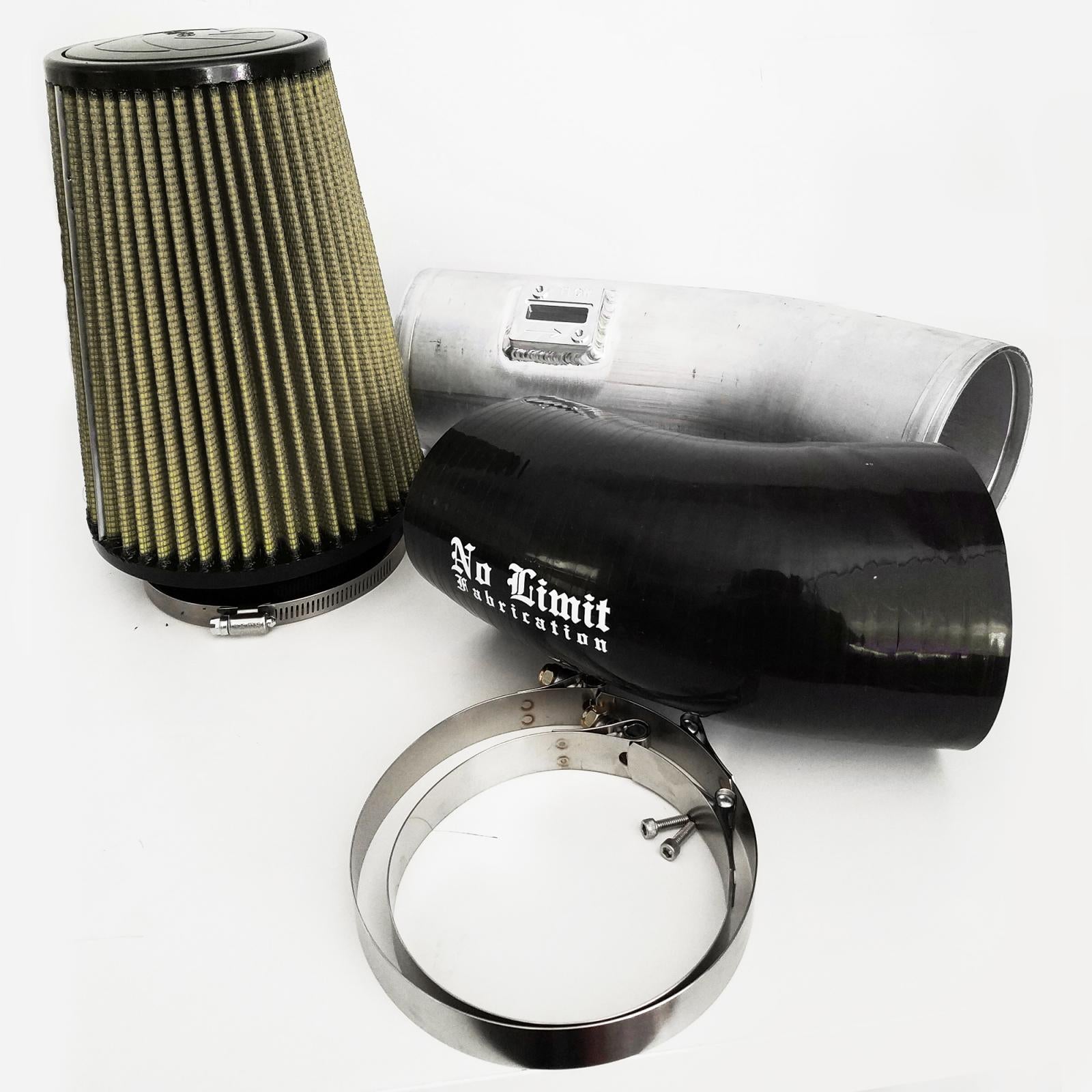 No Limit Fab 67CAIRP11161 Raw Stage 1 Cold Air Intake w/ PG7 Filter | 11-16 Ford F250/F350 6.7L Powerstroke