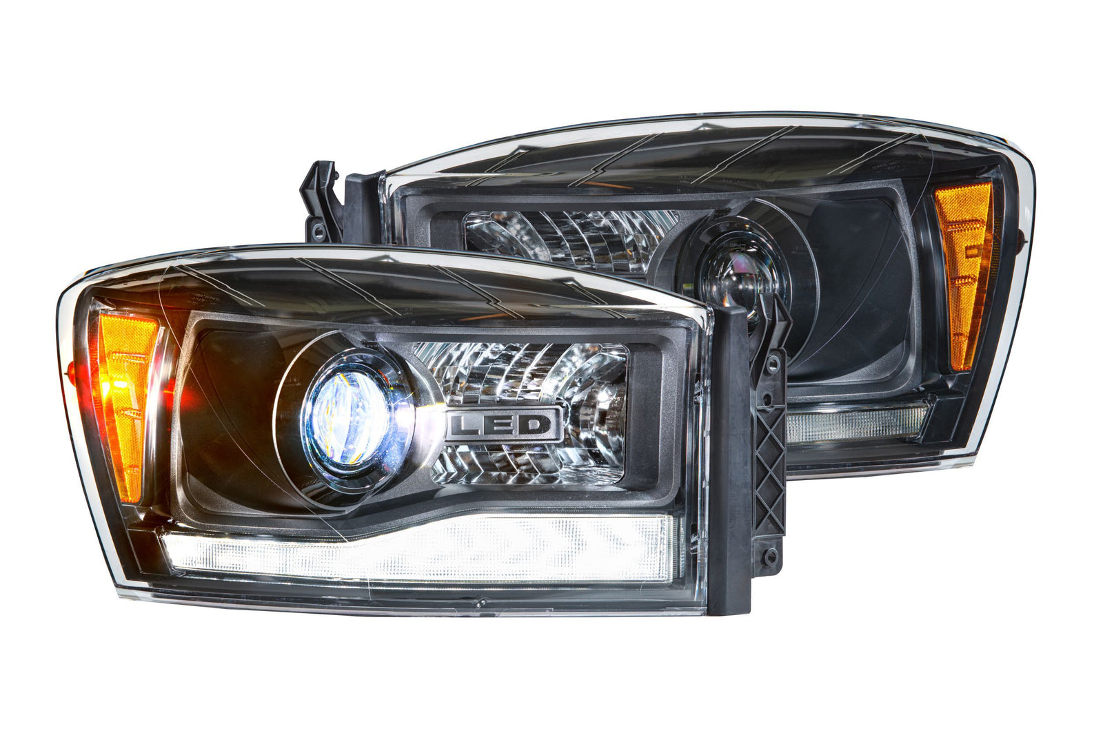 Morimoto LF558 XB Hybrid LED Headlights - Pair ASM | 2006-2009 Ram 1500/2500/3500