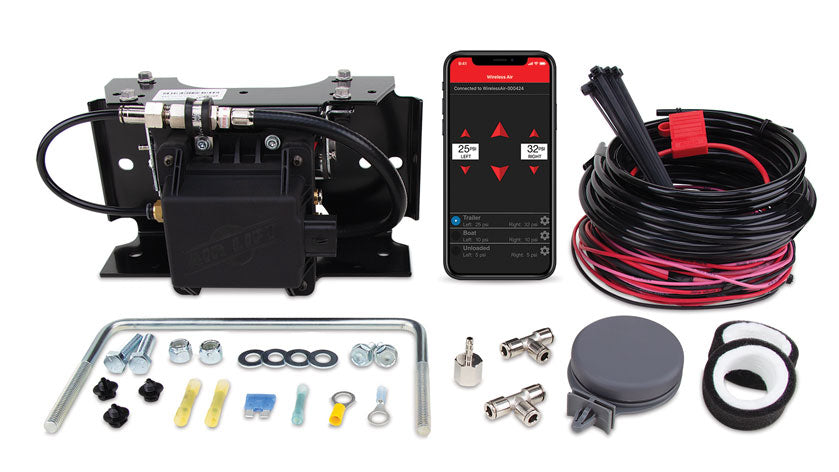 Air Lift 73000EZ WirelessAir 2nd Gen Compressor Kit w/ EZ Mount APP Only | Universal