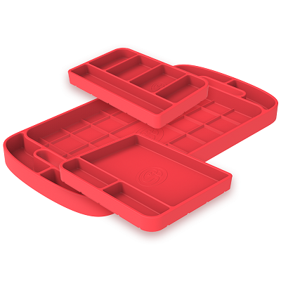 S&B 80-1003 3 Piece Pink Silicone Tool Tray Set | Universal