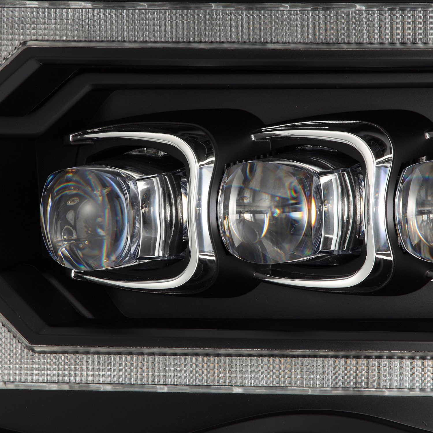 AlphaRex 880564 NOVA Series Black LED Projector Headlights | 2002-2005 Ram 1500/2500/3500