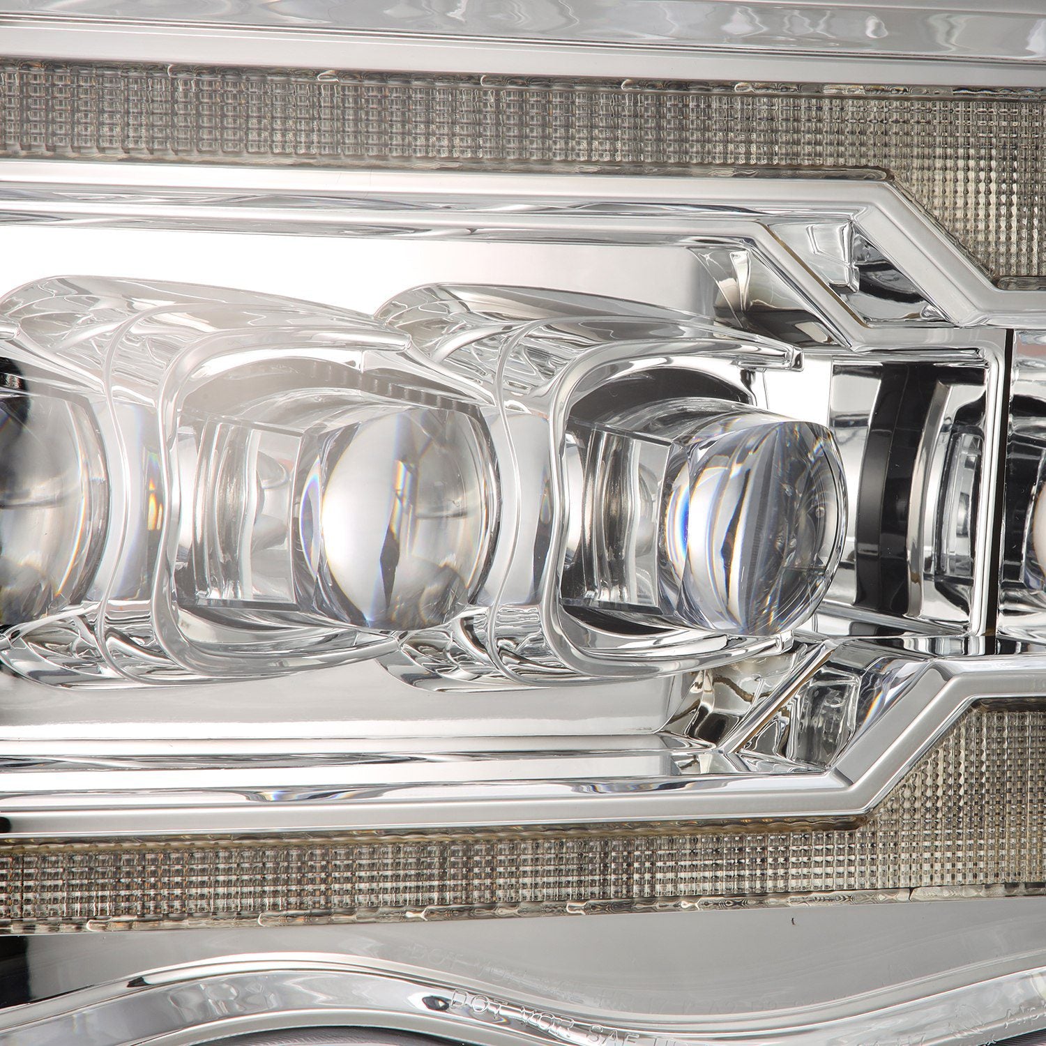 AlphaRex 880565 NOVA Series Chrome LED Projector Headlights | 2002-2005 Ram 1500/2500/3500