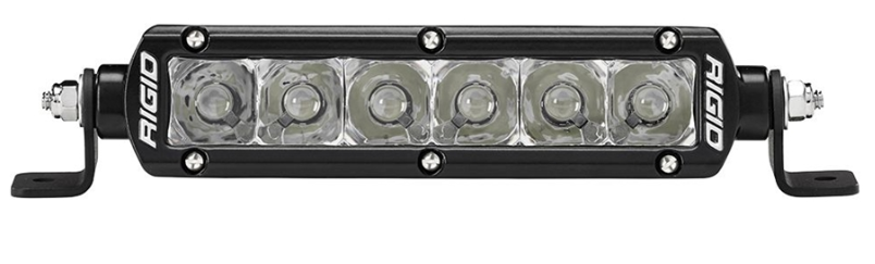 Rigid 906212EM SR-Series LED Light E-Mark Certified Spot Optic 6in Black Housing | Universal