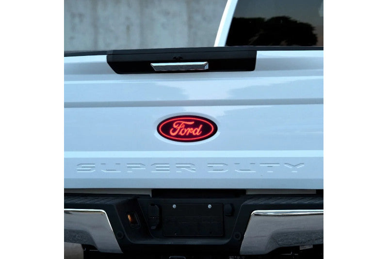 Putco 92751 Luminix Red LED Tailgate Emblem | 2017-2019 F250/F350/F450