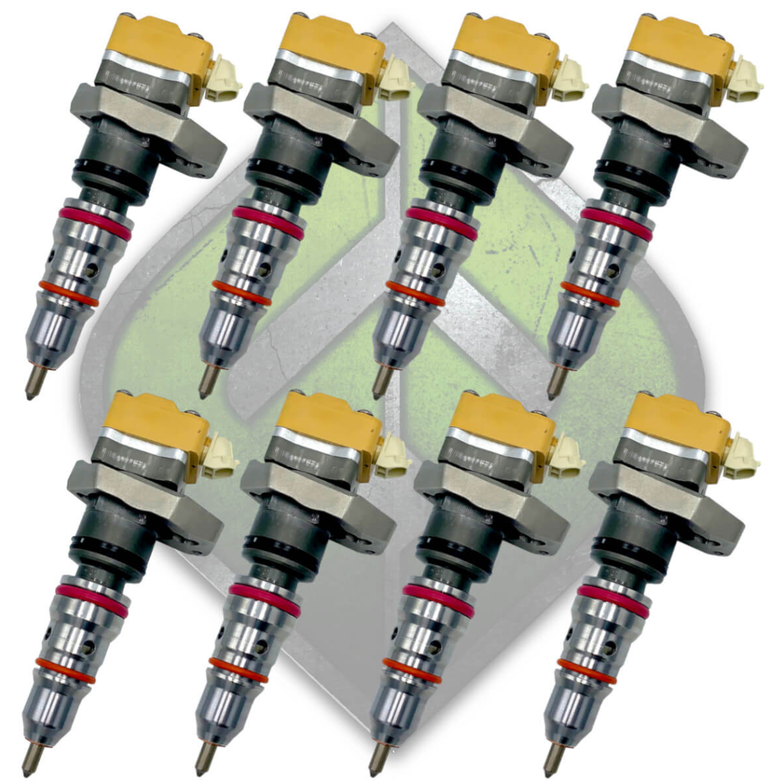 Full Force FFDADLLSET Reman Stock Injectors 7AD Injectors & 1 AE Long Lead Injector | 1999-2003 Ford 7.3L Powerstroke