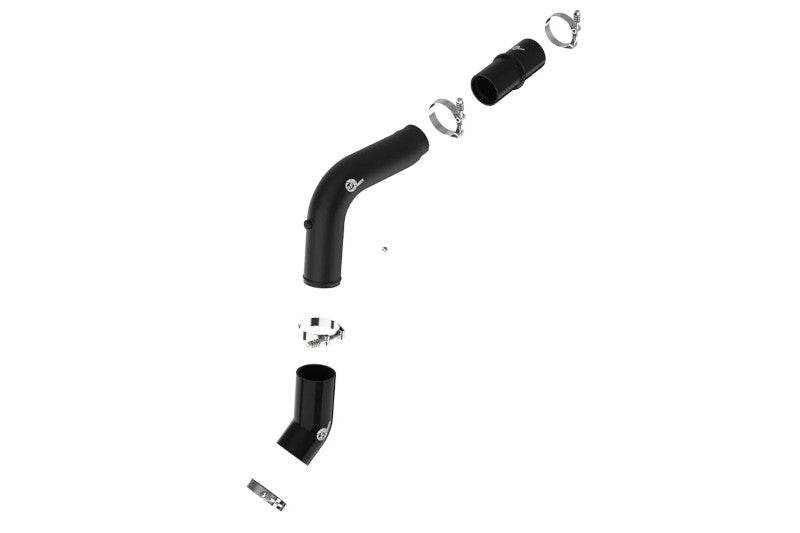 aFe 46-20618-B BladeRunner 3in Aluminum Hot Charge Pipe (Black) | 2019-2023 Ram 6.7L Cummins