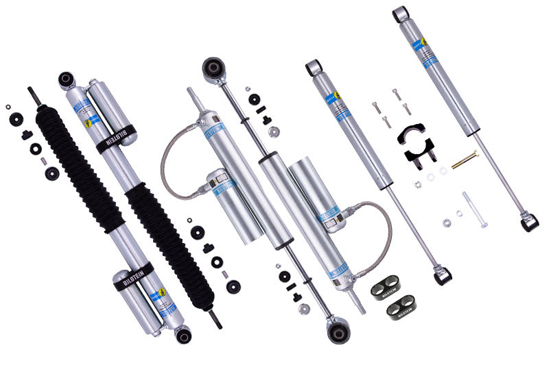 Bilstein ALG-19-23RAM2500BST4BIL B8 5160 Front & Rear Remote Reservoir Shock Package w/ Dual Steering Damper for 4in Lift | 2019-2023 Ram 2500