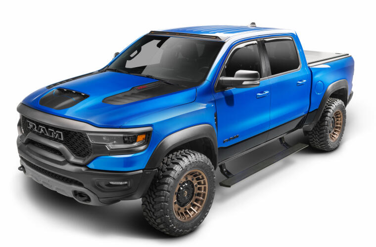 AMP Research 78240-01A Extreme PowerStep Running Boards | 2019-2022 Ram 1500