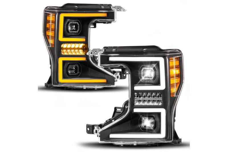 ANZO 111620X Z-Series Full LED Projector Headlights w/ Initiation & Sequential (Black Housing) | 2020-2022 F250/F350 SuperDuty