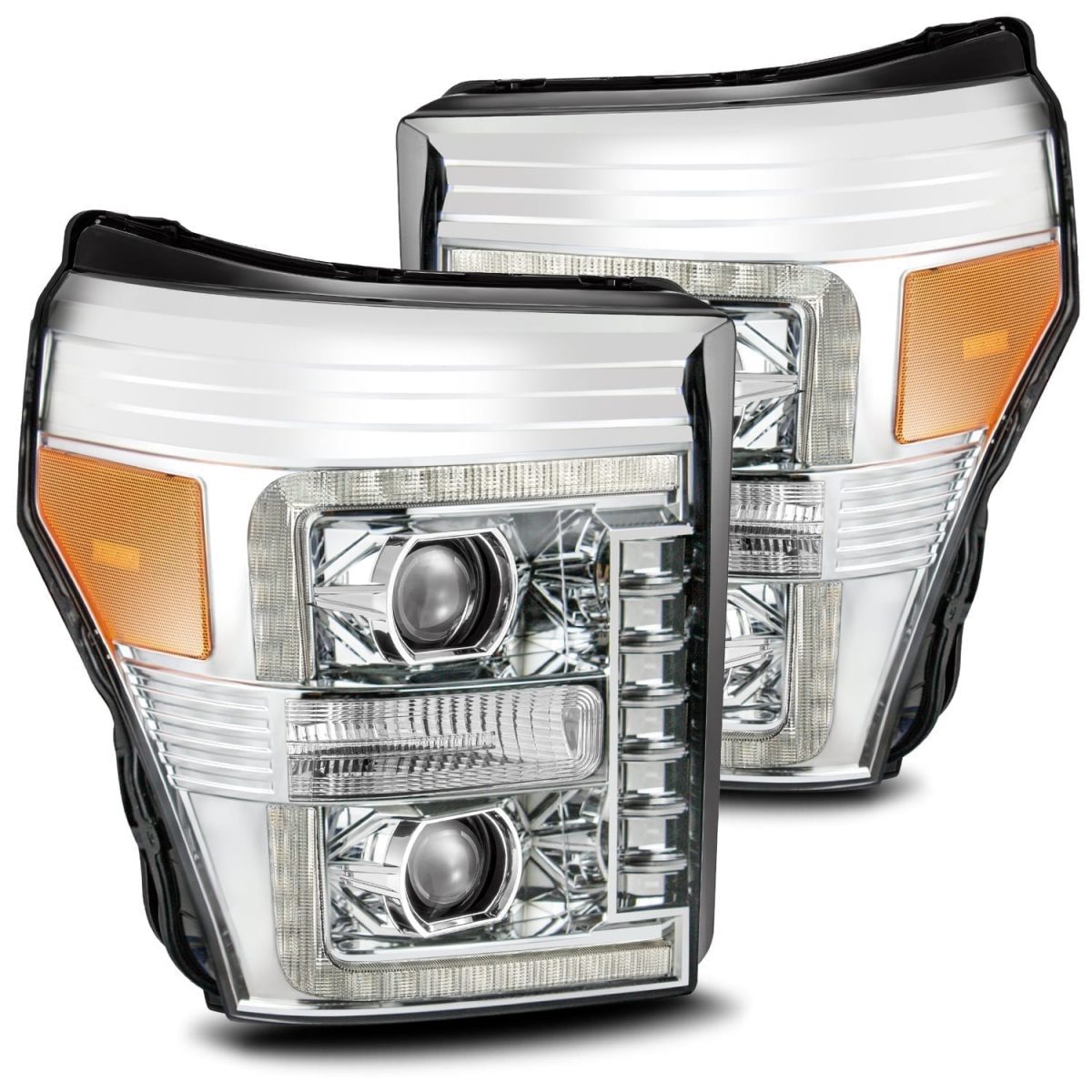 AlphaRex 880141 PRO Series Chrome Halogen Headlights | 2011-2016 F250/F350