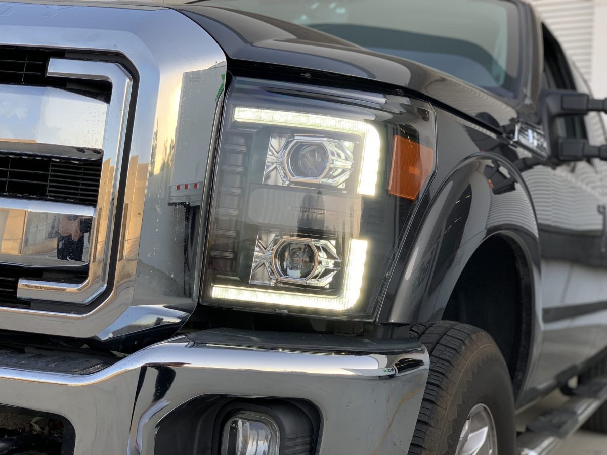 AlphaRex 880143 LUXX Series Alpha Black LED Headlights | 2011-2016 F250/F350