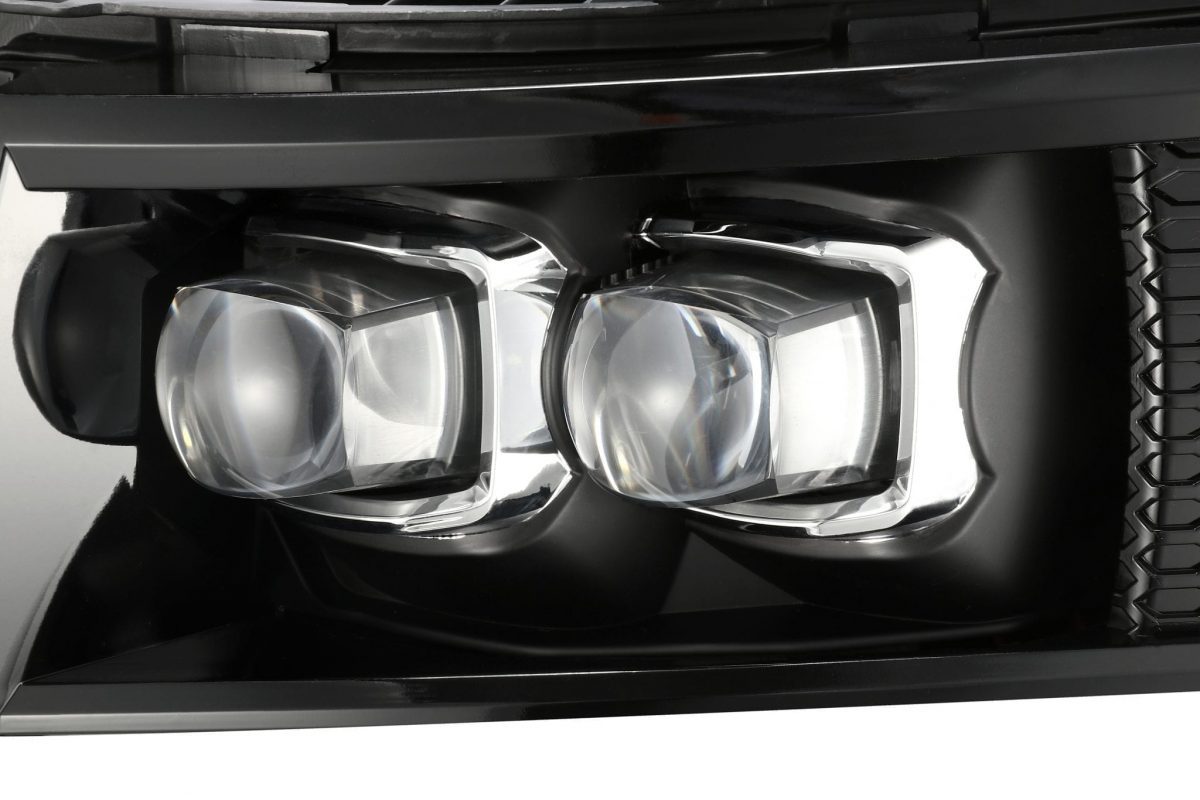 AlphaRex 880208 NOVA LED Jet Black Headlights | 2007-2013 Silverado 1500