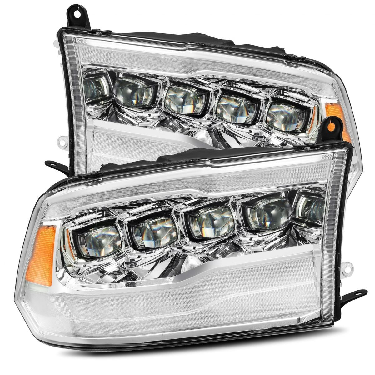 AlphaRex 880591 NOVA Series Chrome LED Headlights | 2009-2018 Ram 1500/2500/3500HD