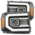 AlphaRex 880605 PRO Series Jet Black Halogen Headlights | 2007-2013 Sierra 1500/2500/3500HD