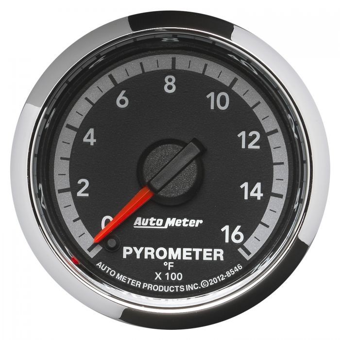 AutoMeter 8546 Dodge Factory Match 4th Gen 2-1/16in. 0-1600F Pyrometer Kit | Semi-Universal