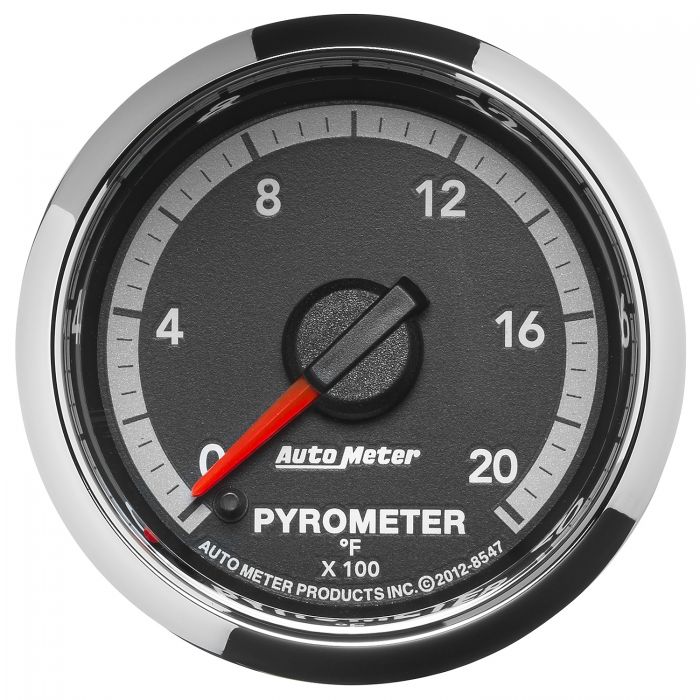 AutoMeter 8547 Dodge Factory Match 4th Gen 2-1/16in. 0-2000F Pyrometer Kit | Semi-Universal