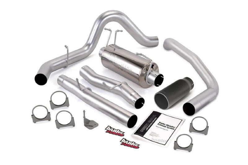 Banks 48784-B Monster Single Exhaust w/ Black Tip | 2003-2007 Ford 6.0L Extended Cab Short Bed