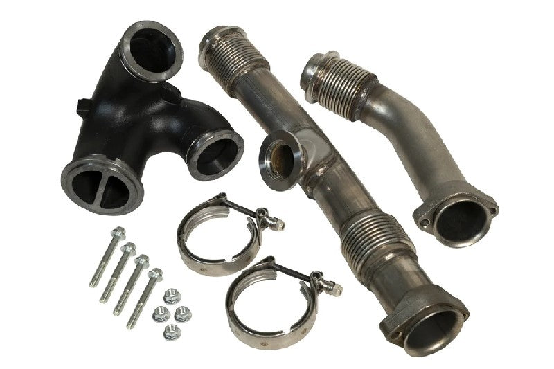 BD Diesel 1043918 Turbocharger Up-Pipes w/ EGR Connector Kit | 2004.5-2007 Ford 6.0L Powerstroke