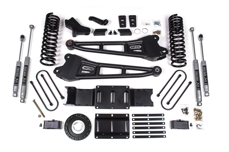 BDS 1659H 4in Radius Arm Lift Kit w/ NX2 Nitro Shocks | 2019-2024 Ram 3500 4WD