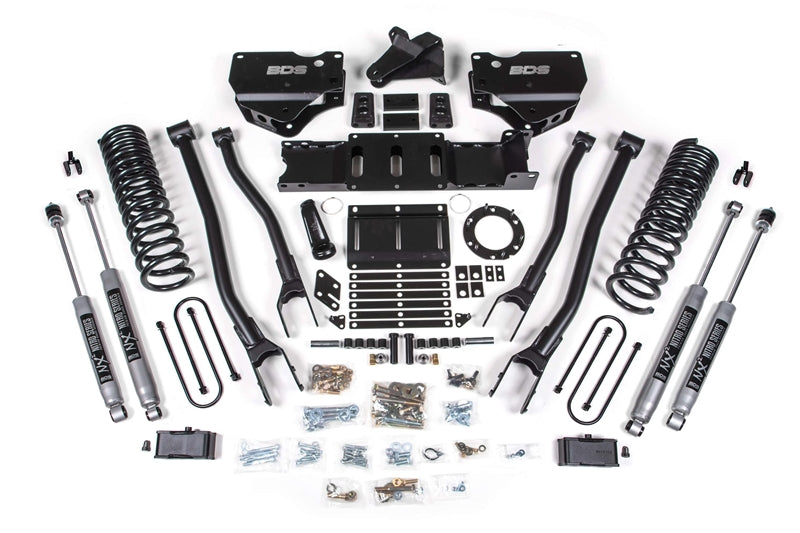 BDS 1666H 4in 4-Link Lift Kit w/ NX2 Shocks | 2019-2024 Ram 3500 4WD Diesel