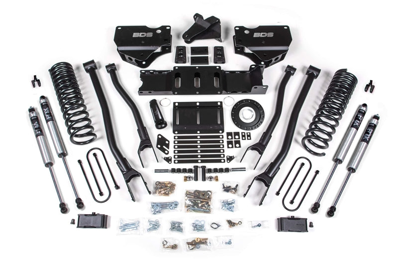 BDS 1668FS 4in 4-Link Lift Kit w/ FOX 2.0 Shocks | 2019-2024 Ram 3500 4WD Diesel w/o Rear Overload