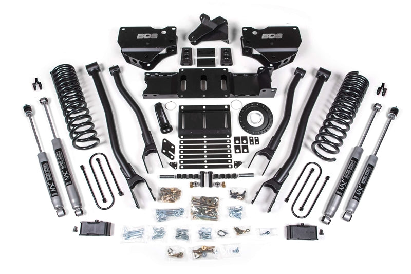 BDS 1668H 4in 4-Link Lift Kit w/ FOX 2.0 Shocks | 2019-2024 Ram 3500 4WD Diesel w/o Overload