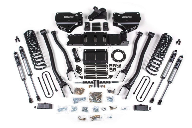 BDS 1671FS 4in 4-Link Lift Kit w/ FOX 2.0 Shocks | 2019-2024 Ram 3500 4WD Diesel