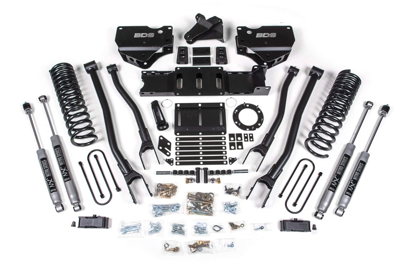 BDS 1671H 4in 4-Link Lift Kit w/ NX2 Shocks - 6 Bolt | 2019-2024 Ram 3500 4WD Diesel