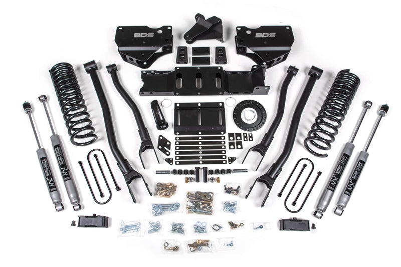 BDS 1673H 4in 4-Link Lift Kit w/ Nitro Shocks - 8 Bolt | 2019-2024 Ram 3500 4WD Diesel