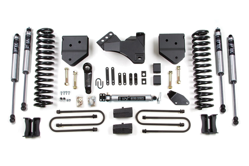 BDS 328FS 4in Lift Kit w/ FOX Shocks | 2005-2007 F250/F350 4WD Gas w/ Rear Overload