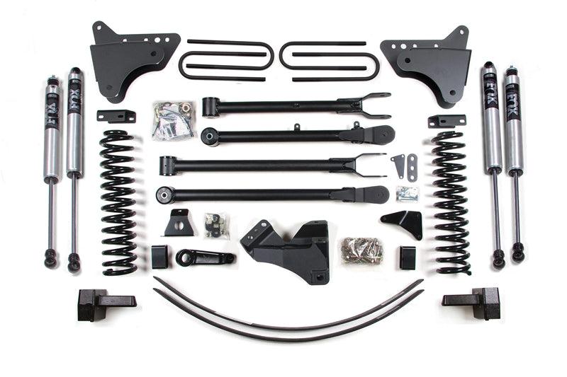 BDS 340FS 6in 4-Link Lift Kit w/ FOX Shocks & 3in Block w/ Overload | 2005-2007 F250/F350 4WD Gas