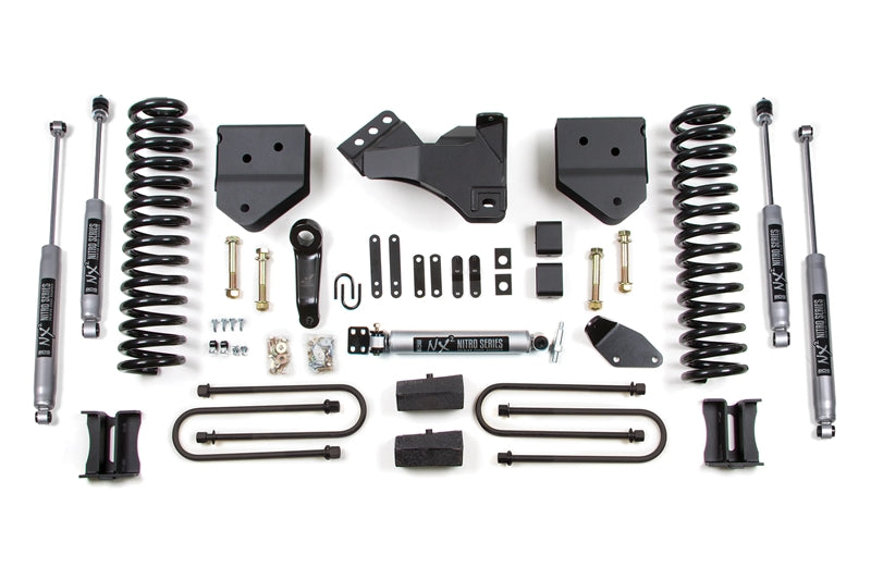 BDS 344H 4in Lift Kit w/ NX2 Shocks | 2005-2007 F250/F350 4WD Diesel w/ Rear Overload