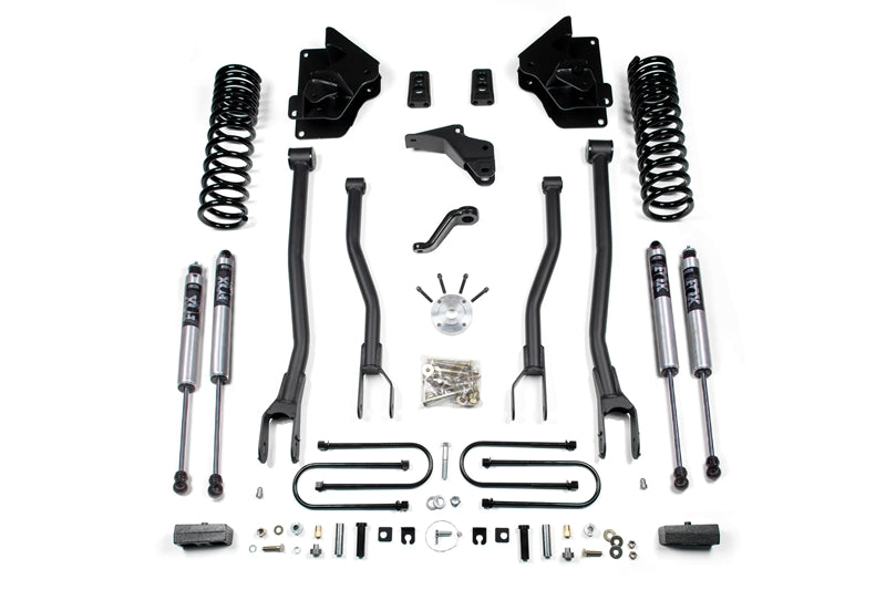 BDS 697FS 4in 4-Link Lift Kit w/ FOX Shocks & 3in Block Kit | 2013-2018 Ram 3500 4WD Diesel