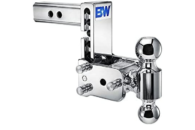 B&W TS10037C Chrome Tow & Stow 2x2-5/16 Dual Ball Hitch w/ 2in Shank, 5in Drop/5.5in Rise | Universal