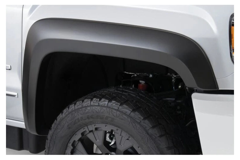 Bushwacker 40966-02 Front & Rear Extend-A-Fender Flares w/ Black Smooth Finish | 2015-2019 Sierra 1500/2500HD/3500HD