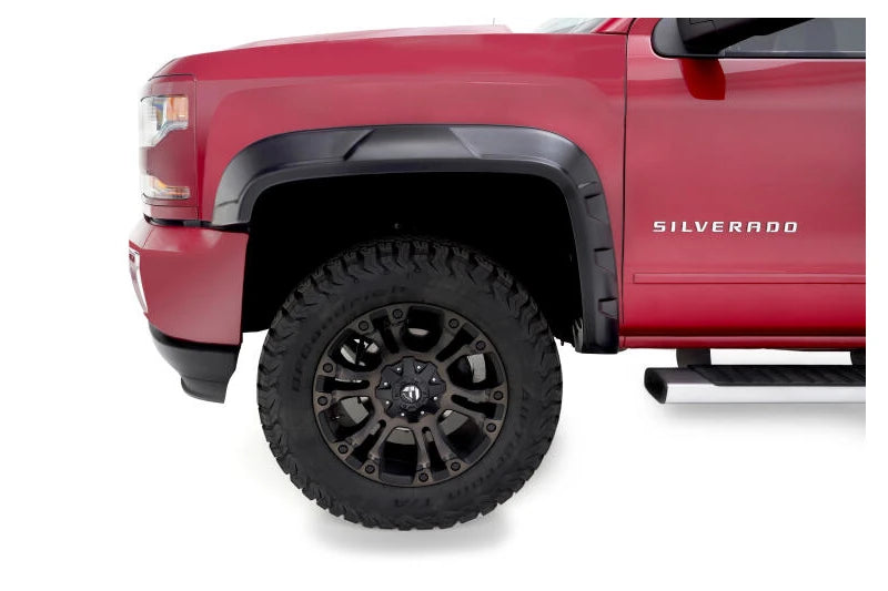 Bushwacker 40159-02 DRT Style Front Fender Flares | 2015-2019 Silverado 1500/2500HD/3500HD