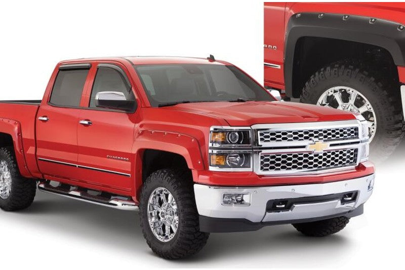 Bushwacker 40942-02 Pocket Style Front & Rear Fender Flares | 2007-2013 Silverado 1500 Short Bed