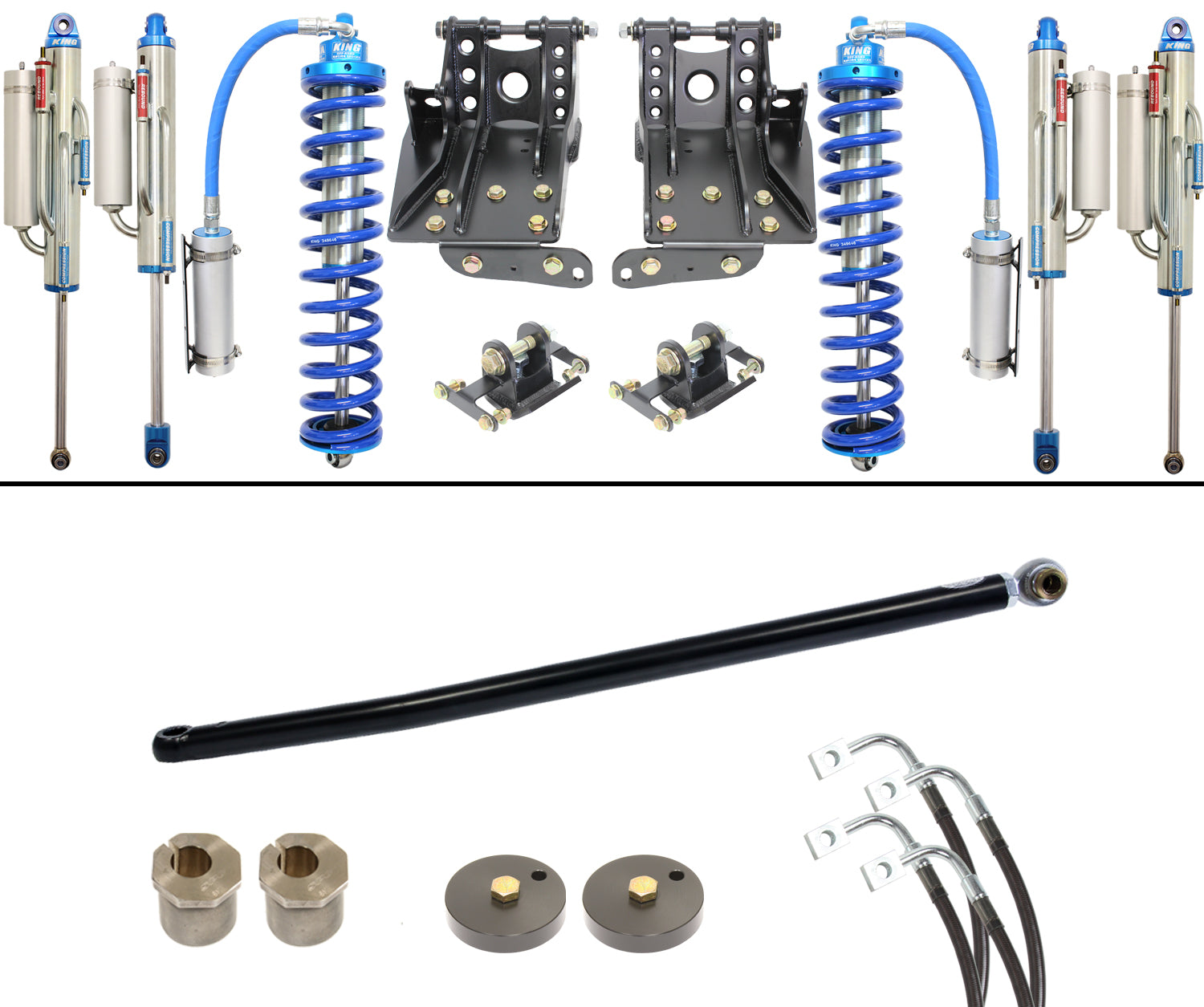 Carli CS-FLVL-CO25-BYP-08 2.5in Coilover Bypass System | 2008-2010 F250/F350