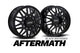 DDC Wheels 225-20-01BM-AAftermath Black/Milled 22X8.25 10X225 Dually Wheel Set | 2005-2010/15-23 F450/F550 08-23 & Ram 4500/5500