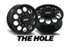 DDC Wheels 3BM-225-28-12 The Hole Black/Milled 22X8.25 10X225 Dually Wheel Set | 2005-2010 F350 / 15-23 F450 & 08-23 Ram 3500