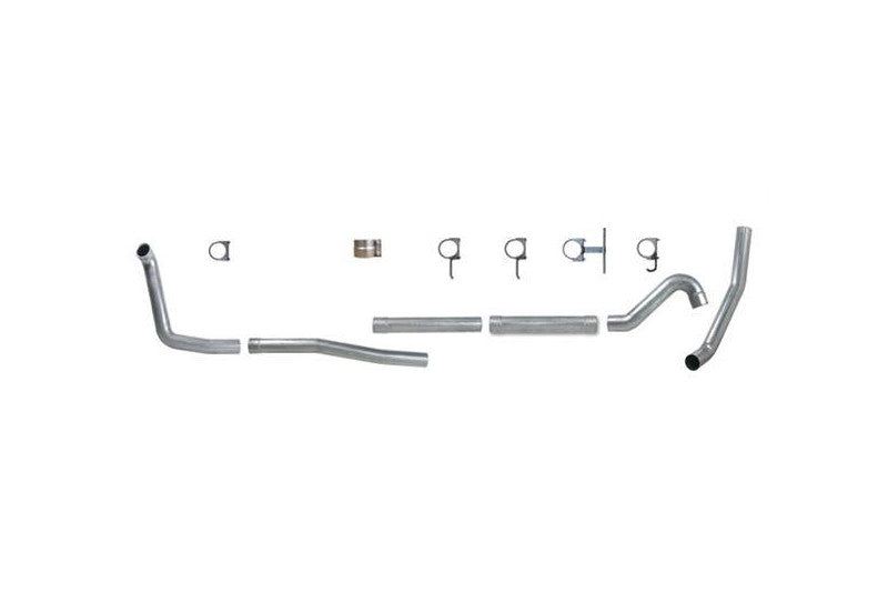 Diamond Eye K4332A-RP 4in Aluminized Turbo Back Straight Pipe Single Exit Exhaust | 2001-2002 Ford 7.3L Powerstroke