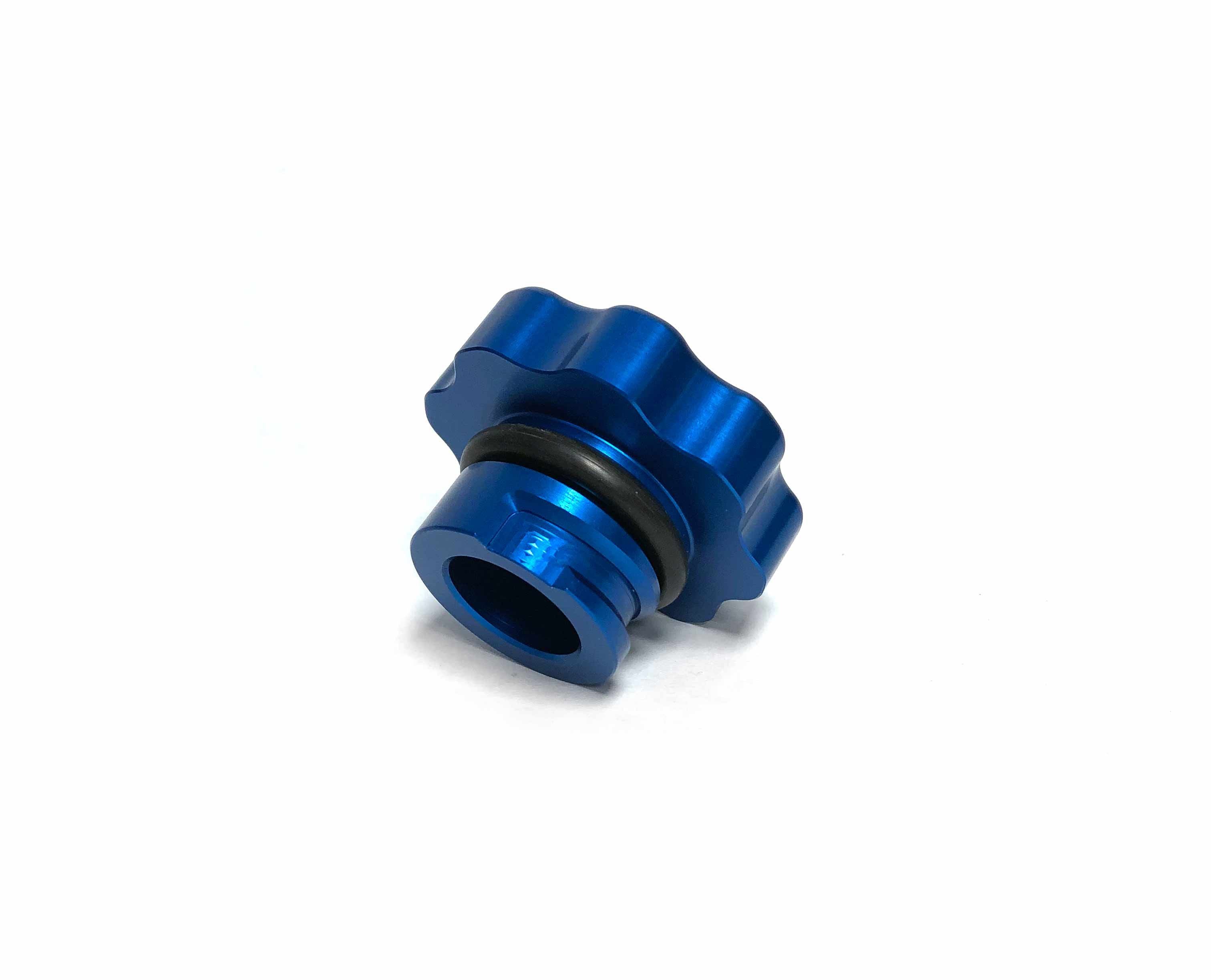 Fleece FPE-DMAX-OC-BLU Oil Cap Blue | 2001-2016 Silverado/Sierra 2500HD/3500HD 6.6L