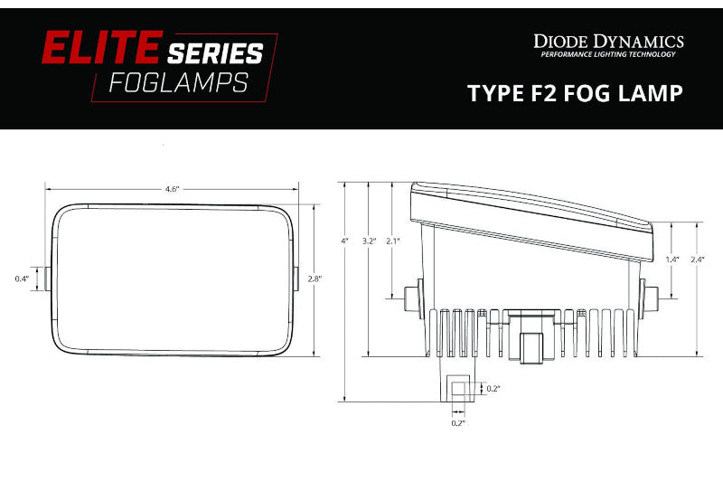 Diode Dynamics DD5171P Elite Series Fog Lamps White | 2017-2022 F250/F350