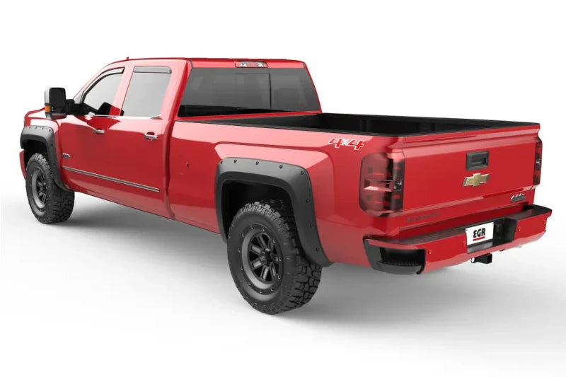 EGR 791575 Traditional Bolt-On Black-Out Fender Flares (Set of 4) | 2015-2019 Silverado 1500