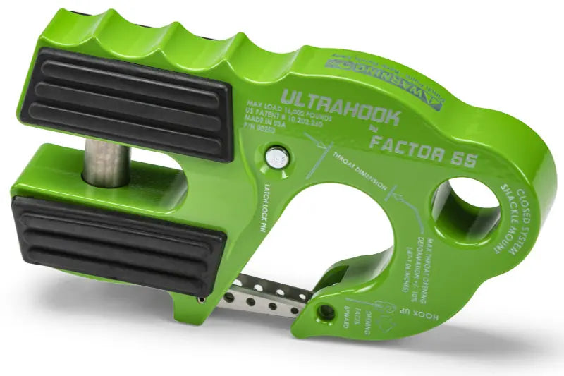 Factor 55 00250-08 UltraHook - Lime Green | Universal