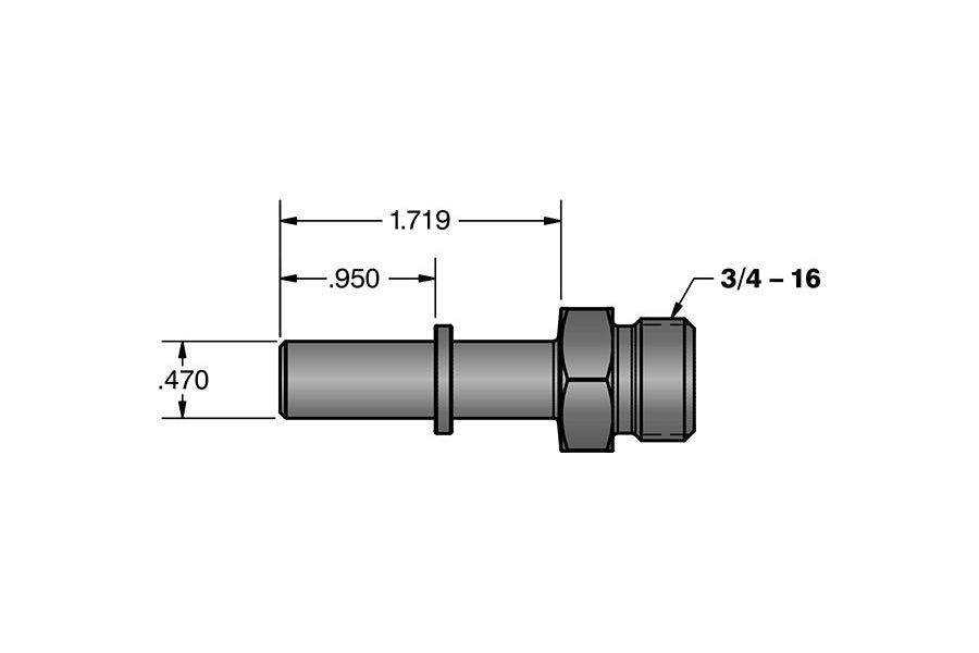 Fleece FPE-34550-A 12mm Quick Connect to 3/4 in-16 O-ring (-8 AN) | Universal