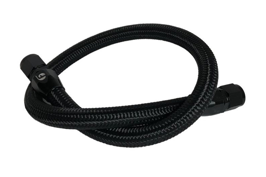 Fleece FPE-CLNTBYPS-HS-12V-BLK 39.50in Coolant Bypass Hose Black Nylon Braided | 1994-1998 Dodge 5.9L Cummins