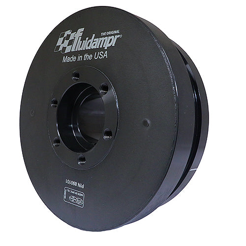 Fluidampr 890101 External Balance Steel Black Zinc Finish O.D. 8-3/8in. Performance Damper | 01-05 Silverado/Sierra 2500HD/3500HD 6.6L