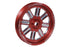 Fleece FPE-34211-RED-SPK Spoke Design Dual Pump Pulley - Red | 2003-2016 Dodge 5.9L/6.7L Cummins